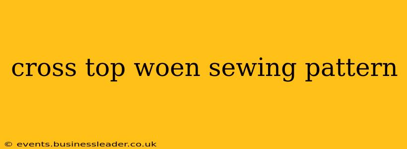 cross top woen sewing pattern