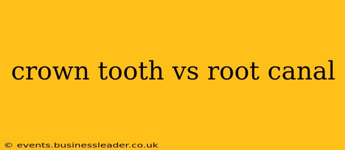 crown tooth vs root canal
