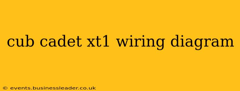 cub cadet xt1 wiring diagram