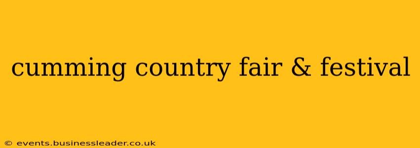 cumming country fair & festival