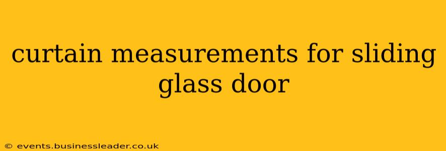 curtain measurements for sliding glass door