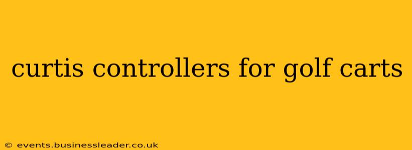 curtis controllers for golf carts