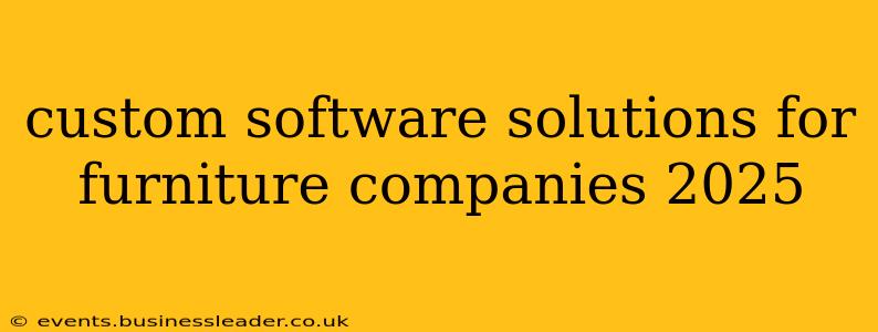 custom software solutions for furniture companies 2025