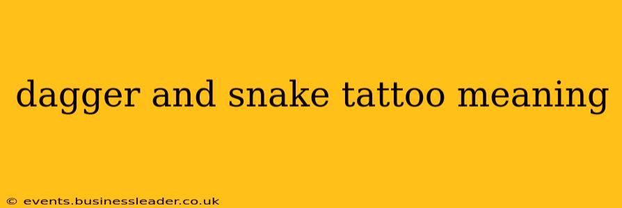 dagger and snake tattoo meaning