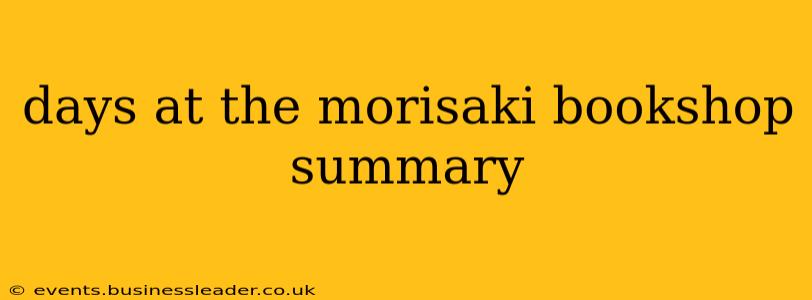 days at the morisaki bookshop summary