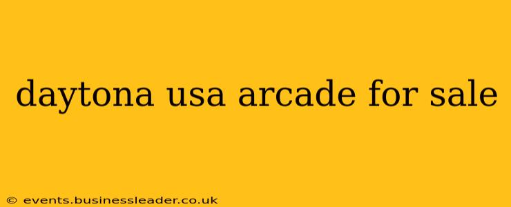 daytona usa arcade for sale