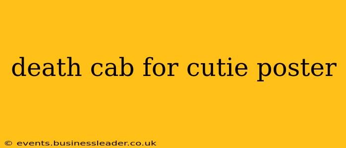 death cab for cutie poster
