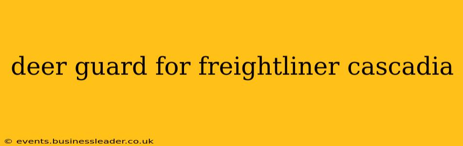 deer guard for freightliner cascadia