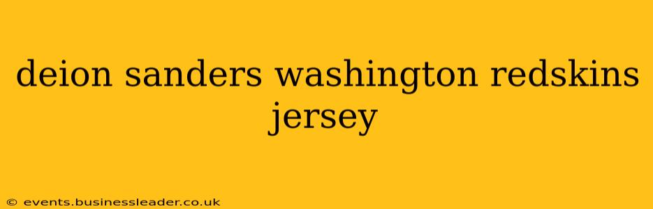 deion sanders washington redskins jersey