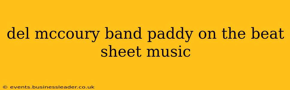 del mccoury band paddy on the beat sheet music
