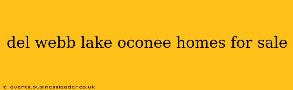 del webb lake oconee homes for sale