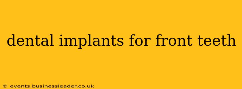 dental implants for front teeth