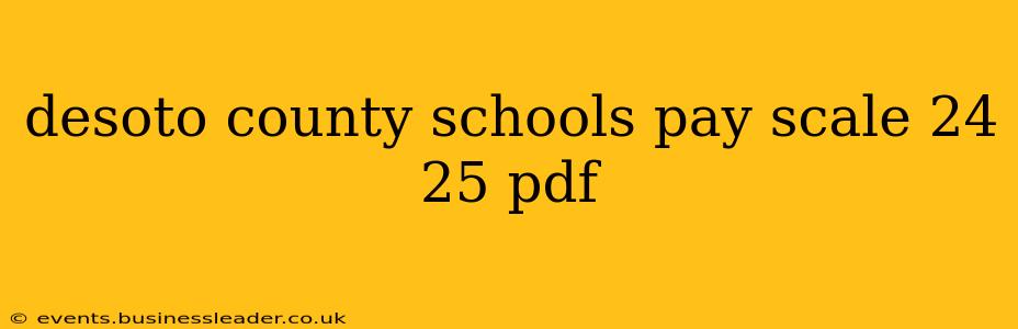 desoto county schools pay scale 24 25 pdf