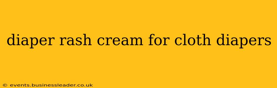 diaper rash cream for cloth diapers