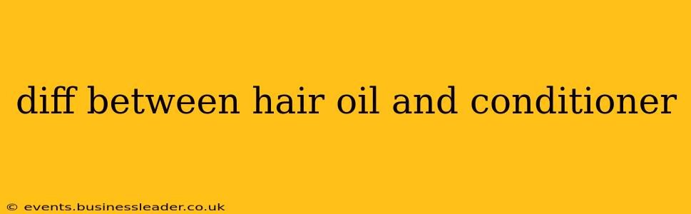 diff between hair oil and conditioner