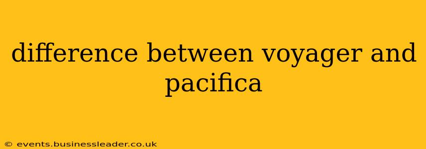 difference between voyager and pacifica