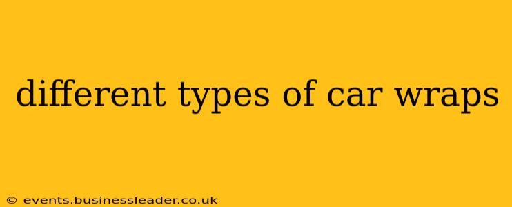 different types of car wraps