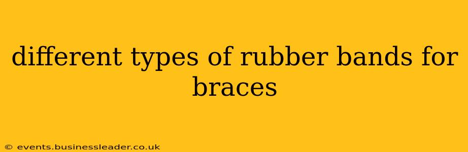 different types of rubber bands for braces