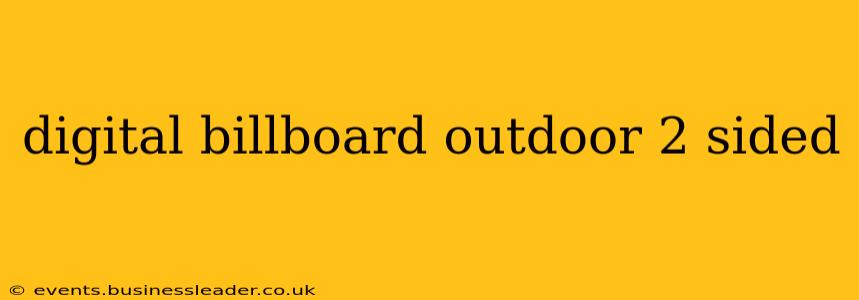 digital billboard outdoor 2 sided