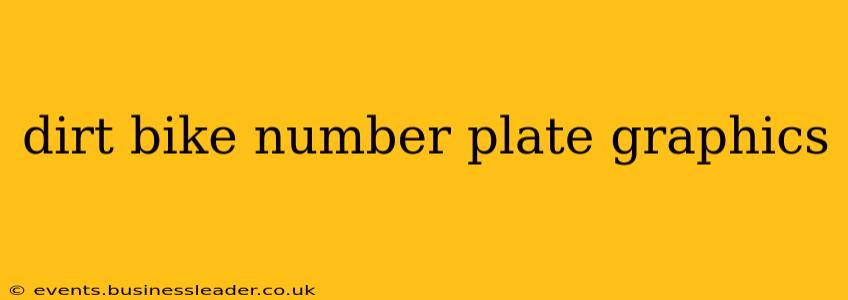 dirt bike number plate graphics