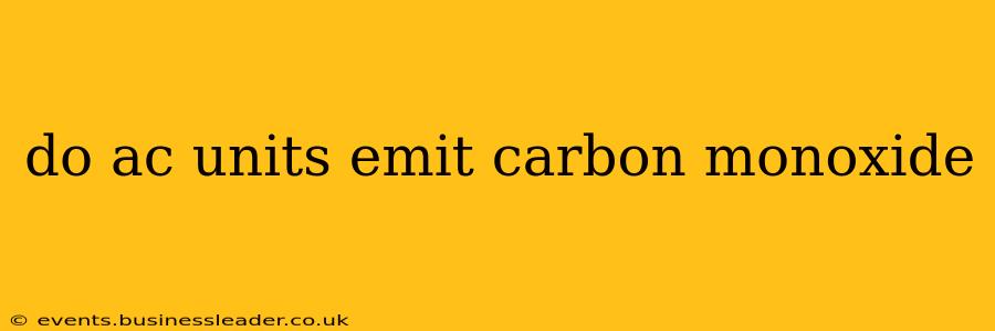 do ac units emit carbon monoxide