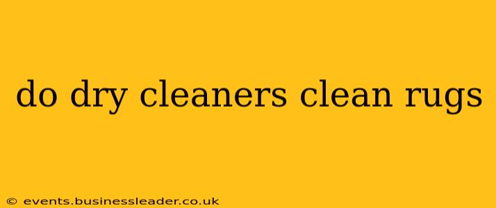 do dry cleaners clean rugs
