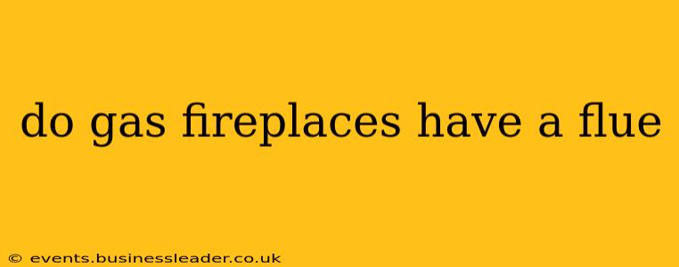 do gas fireplaces have a flue