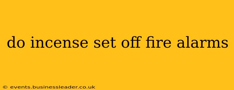 do incense set off fire alarms