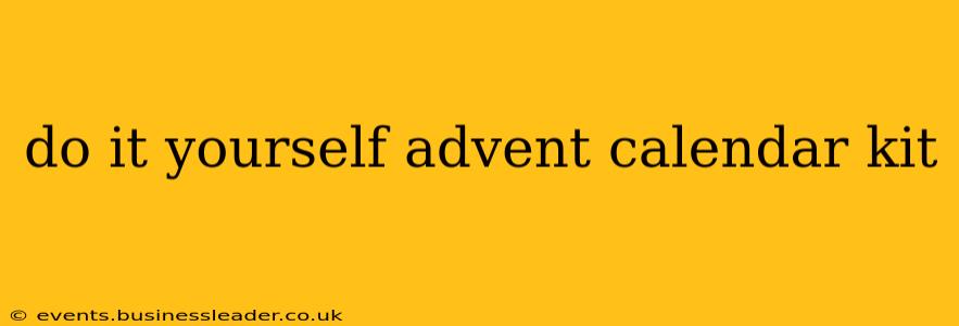 do it yourself advent calendar kit