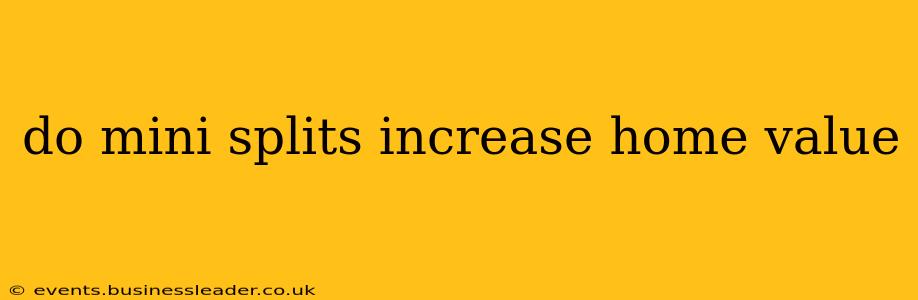 do mini splits increase home value