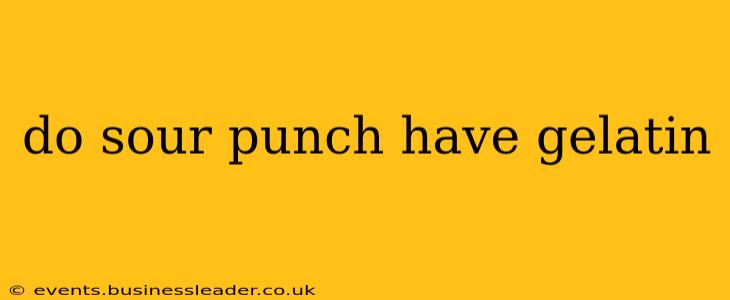 do sour punch have gelatin