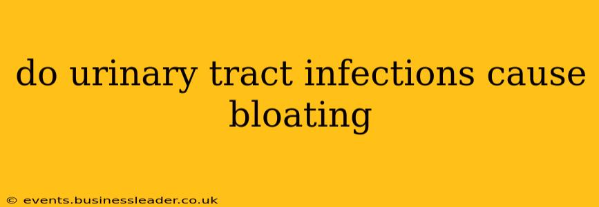 do urinary tract infections cause bloating