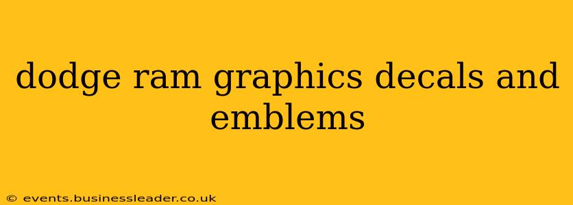 dodge ram graphics decals and emblems