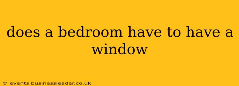 does a bedroom have to have a window