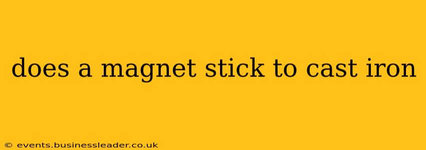 does a magnet stick to cast iron