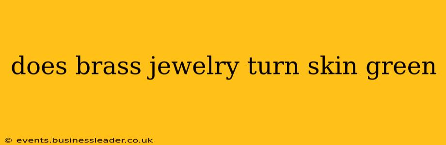 does brass jewelry turn skin green