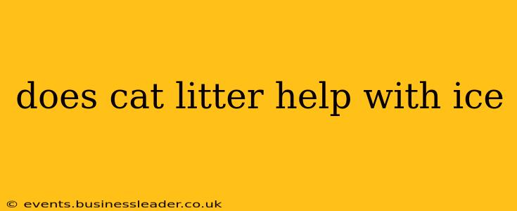 does cat litter help with ice