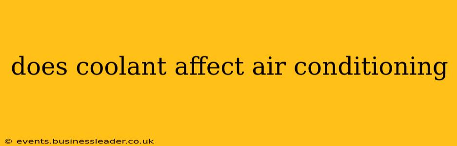 does coolant affect air conditioning