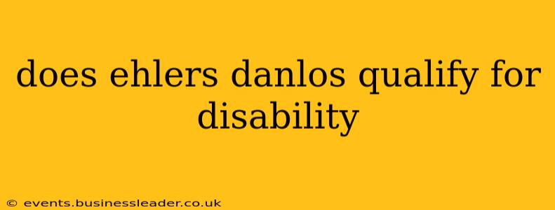 does ehlers danlos qualify for disability