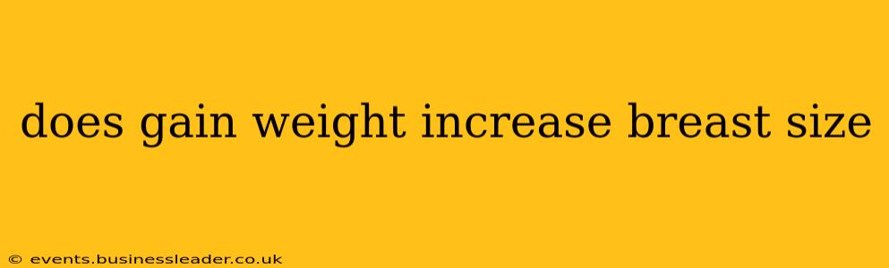 does gain weight increase breast size