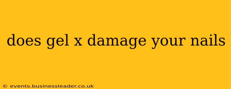 does gel x damage your nails
