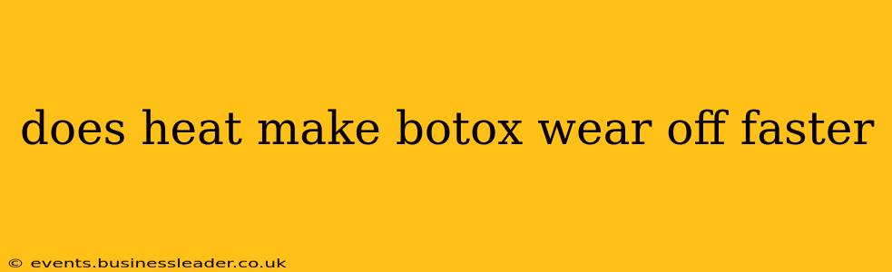does heat make botox wear off faster