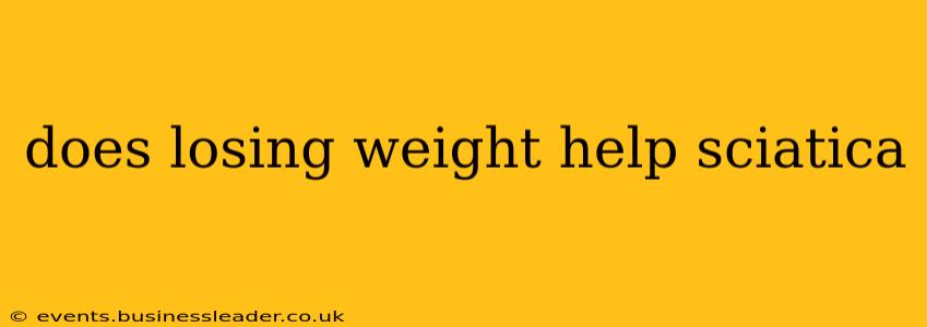 does losing weight help sciatica