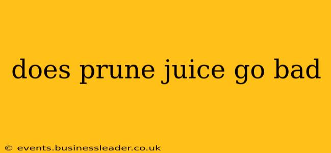 does prune juice go bad