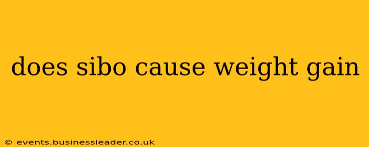 does sibo cause weight gain
