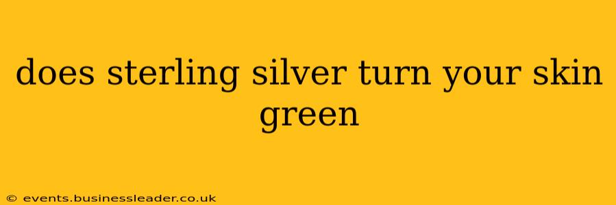does sterling silver turn your skin green