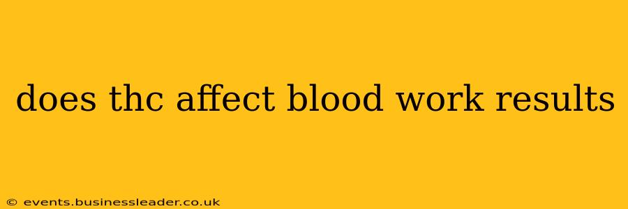 does thc affect blood work results