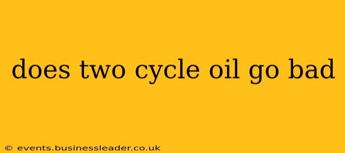 does two cycle oil go bad