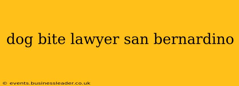 dog bite lawyer san bernardino