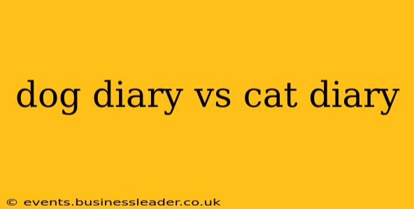 dog diary vs cat diary
